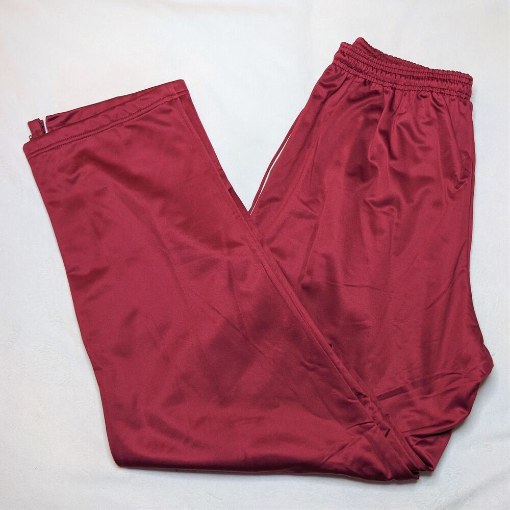 A4 Activewear Men's Track Pants Maroon Sweatpants Large